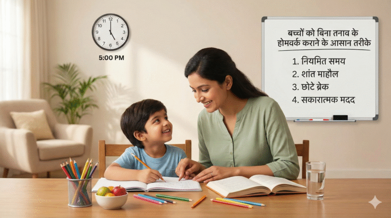 बच्चों को बिना तनाव के होमवर्क कराने के आसान तरीके