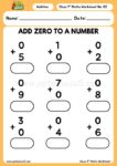 1st Class Maths Addition Worksheet no. 2-image