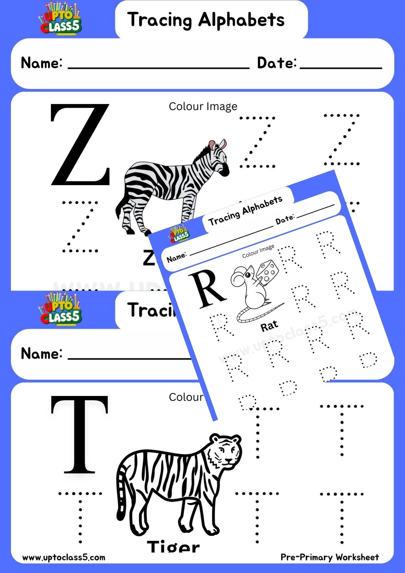Tracing Alphabets N-Z