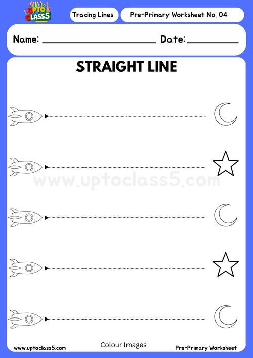Tracing lines - worksheet no. 04 - image
