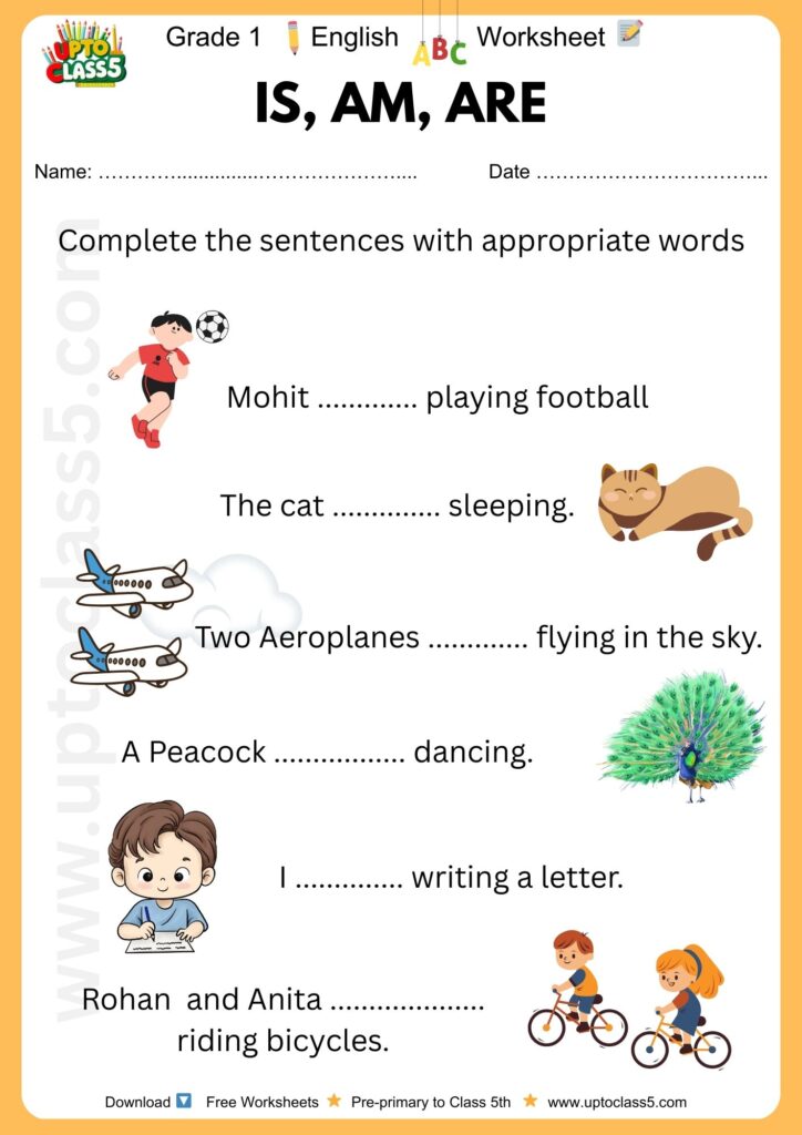 Grade 1 English - Worksheet #21