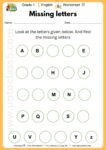 Grade 1 English - Worksheet #9