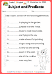 Grade 3 English - Worksheet no. 3594