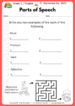 Grade 3 English - Worksheet no. 3623