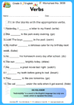 Grade 5 English - Worksheet No. 3838