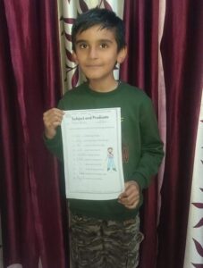 Aahan Sharma, 3rd Class, Dewan Public School Jagriti Vihar Meerut