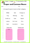 Grade 2 English - Worksheet no. 3293
