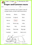 Grade 2 English - Worksheet no. 3679