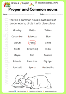 Grade 2 English - Worksheet no. 3679