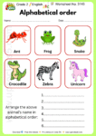 Grade 2 English - Worksheet no.3145