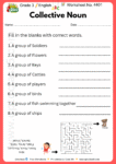 Grade 3 English - Worksheet no. 4401