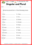 Grade 3 English - Worksheet no. 4402