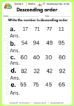 Grade 2 Maths Worksheet No 5163