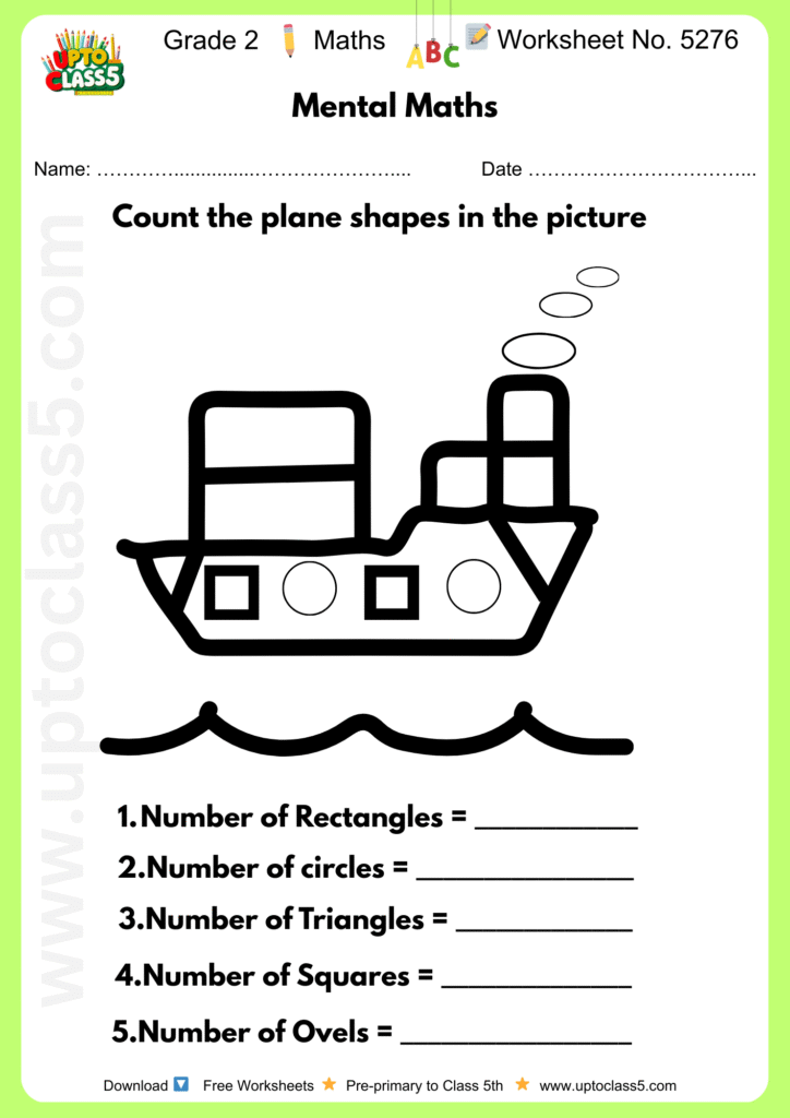 Grade 2 Maths Worksheet No. 5276