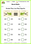 Grade 2 Maths Worksheet No. 5448