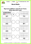 Grade 2 Maths Worksheet No. 5451