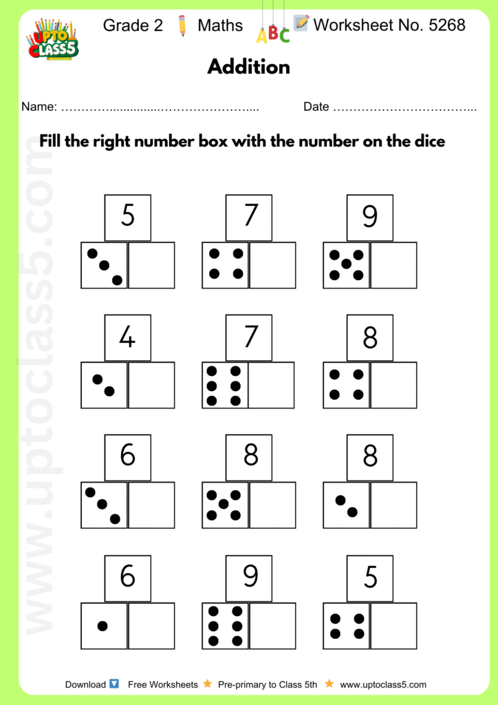 Grade 2 Maths Worksheet No.5268
