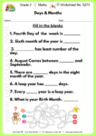 Grade 2 Maths Worksheet No.5273