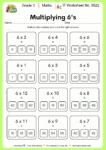 Grade 3 Maths Worksheet No. 5522