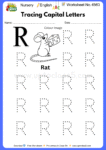 Nursery English Worksheet No 4563