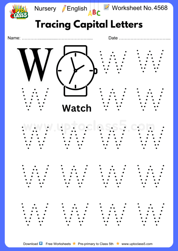 Nursery English Worksheet No 4568